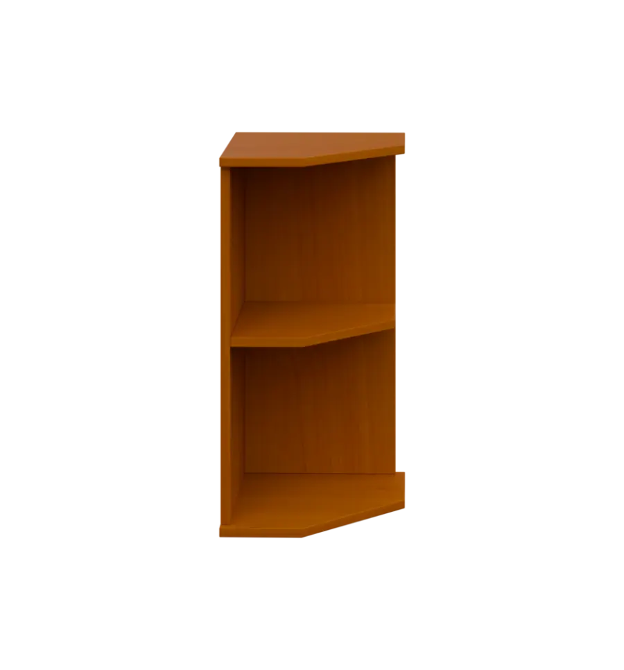 TZ 2 - 3 kancelářská skříň rohová, pravá, 750x360x400, třešeň šumavská